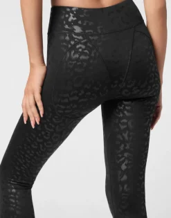 Black Leopard Push Up Leggings