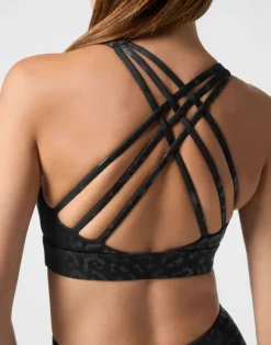 Black Leopard Sport Bra