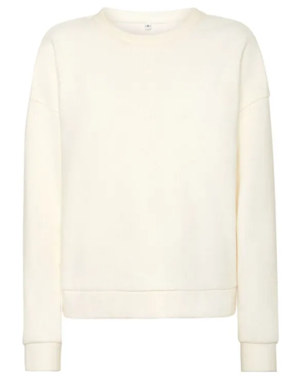 Boxy Fit Sweatshirt Round Neck LS