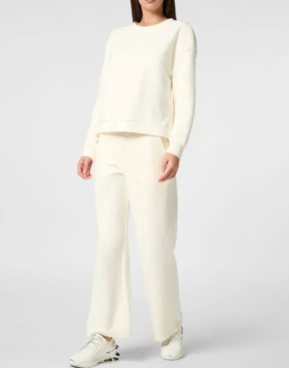 Boxy Fit Sweatshirt Round Neck LS