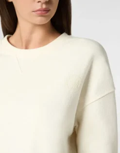 Boxy Fit Sweatshirt Round Neck LS