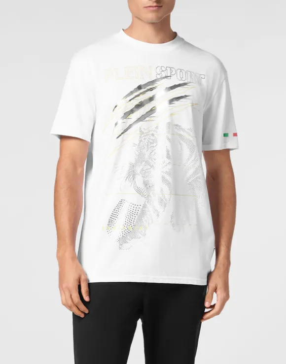 Cotton Dotted Lamina T-shirt Round Neck SS Tiger