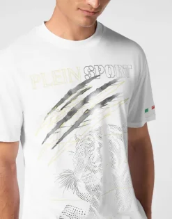 Cotton Dotted Lamina T-shirt Round Neck SS Tiger