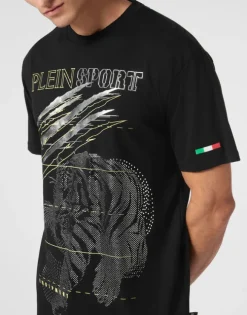 Cotton Dotted Lamina T-shirt Round Neck SS Tiger