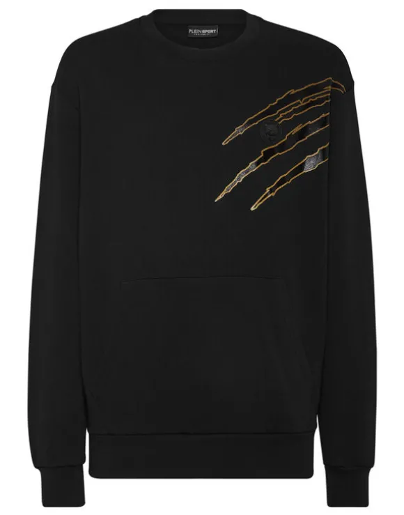 Cotton Sweatshirt Round Neck LS Lamina Scratch