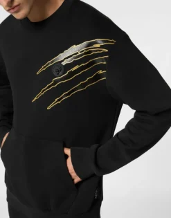 Cotton Sweatshirt Round Neck LS Lamina Scratch