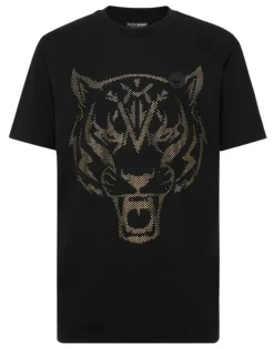Cotton T-shirt Round Neck SS Lamina Tiger