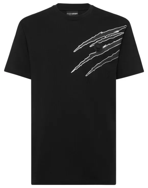 Cotton T-shirt Round Neck SS Lamina Scratch