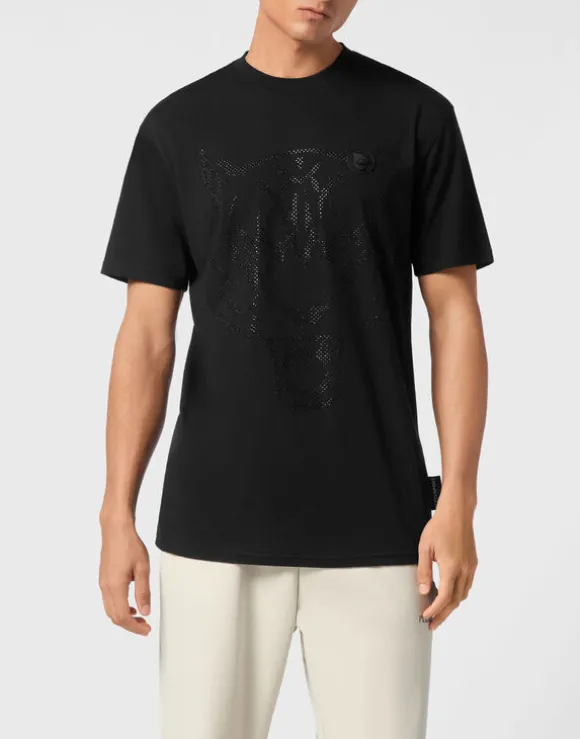 Cotton T-shirt Round Neck SS Lamina Tiger