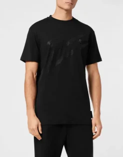 Cotton T-shirt Round Neck SS Lamina Scratch