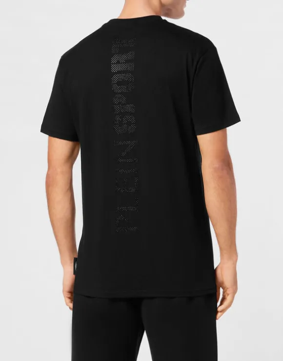 Cotton T-shirt Round Neck SS Lamina Scratch