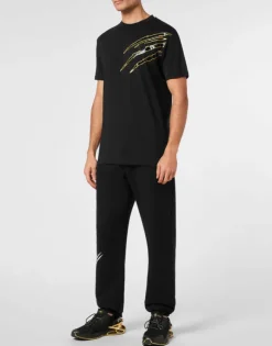 Cotton T-shirt Round Neck SS Lamina Scratch