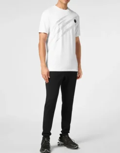 Cotton T-shirt Round Neck SS Lamina Scratch