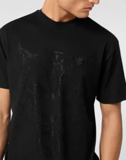 Cotton T-shirt Round Neck SS Lamina Tiger