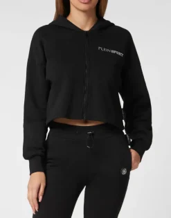 Cropped Hoodie Sweatjacket Scratch