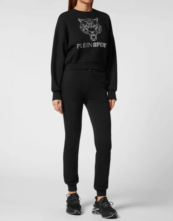 Cropped Hoodie Sweatjacket Tiger