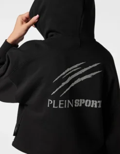 Cropped Hoodie Sweatjacket Scratch