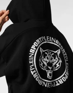 Cropped Hoodie Sweatshirt Tiger