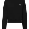 Cropped Sweatshirt LS Glitter