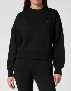 Cropped Sweatshirt LS Glitter
