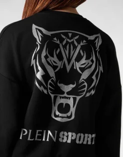 Cropped Sweatshirt LS Glitter