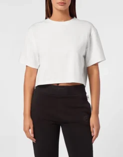 Cropped T-shirt Round Neck SS
