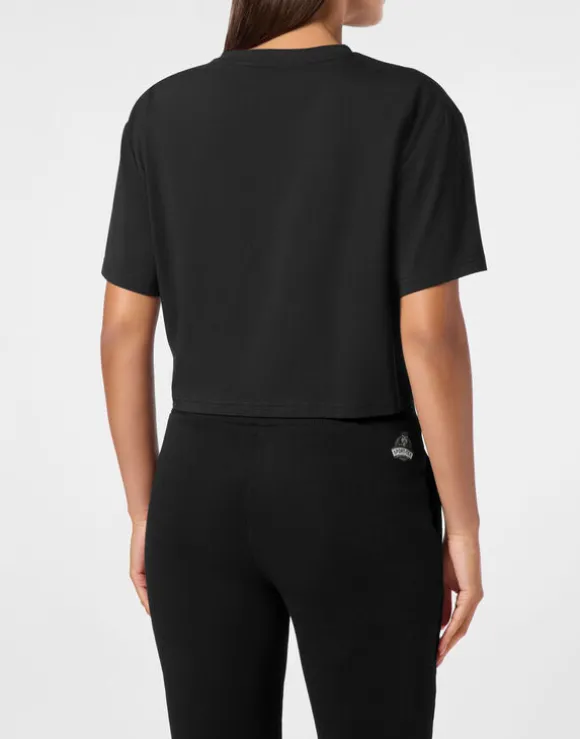 Cropped T-shirt Round Neck SS