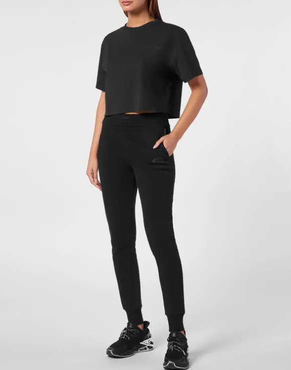 Cropped T-shirt Round Neck SS