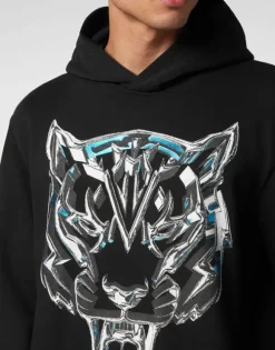 Hoodie Sweatshirt Chrome Tiger