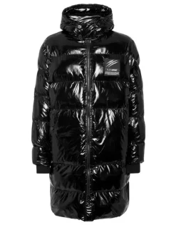 Long Nylon Puffer Jacket