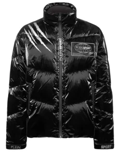 Nylon Crease Puffer Jacket