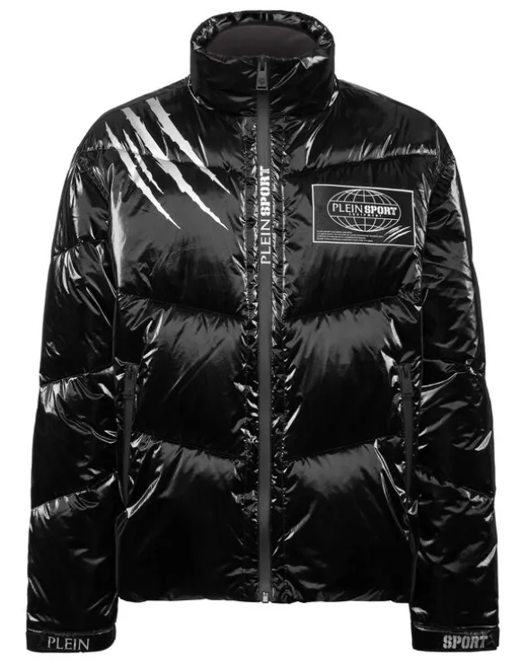 Nylon Crease Puffer Jacket