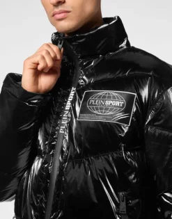 Nylon Crease Puffer Jacket