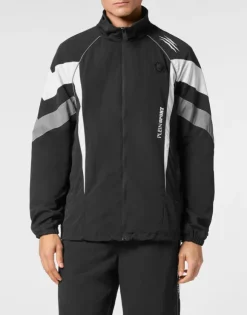 Nylon Jogging Bomber Jacket LS Scratch