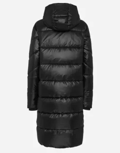 Nylon Long Puffered Jacket