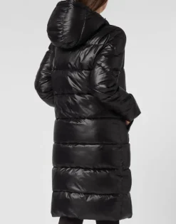 Nylon Long Puffered Jacket