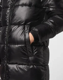 Nylon Long Puffered Jacket