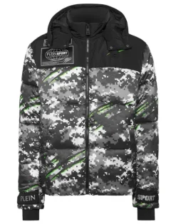 Nylon Puffer Jacket Pixel