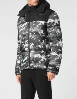 Nylon Puffer Jacket Pixel