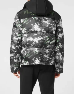 Nylon Puffer Jacket Pixel