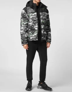 Nylon Puffer Jacket Pixel