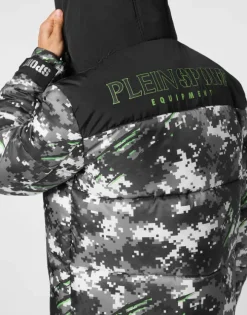 Nylon Puffer Jacket Pixel