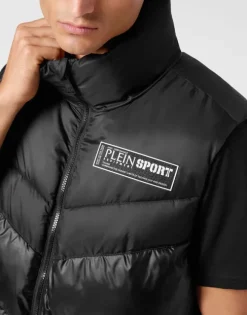 Nylon Puffered Vest Jacket