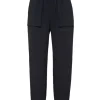 Nylon Stretch High Waisted Jogging Pants
