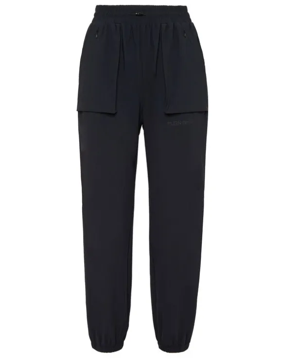 Nylon Stretch High Waisted Jogging Pants