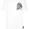 Plein Sport Cotton T-shirt Round Neck SS Tiger