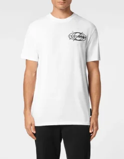 Plein Sport Cotton T-shirt Round Neck SS Logos