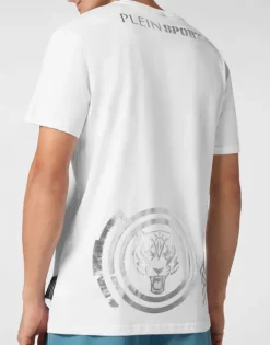 Plein Sport Cotton T-shirt Round Neck SS Lamina Tiger