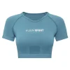 Seamless Cropped T-shirt V-Neck SS Logo
