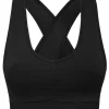 Seamless Wide Straps Sport Bra Logo